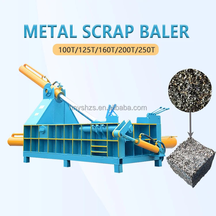 Hydraulic Scrap Metal Baler 200T Iron Balers Presses Metal Briquetting Making Machine