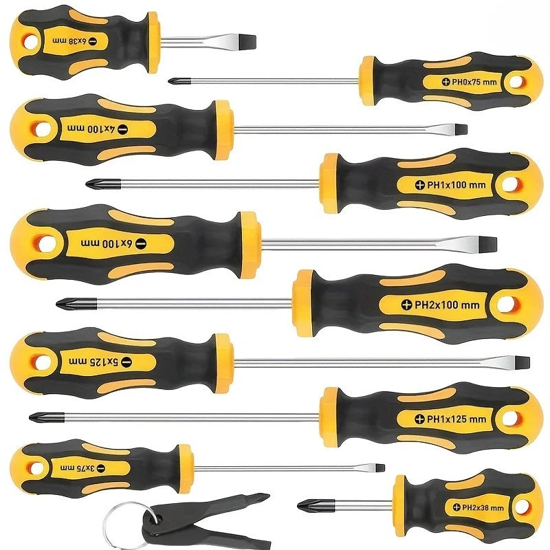 Upgraded Professional Screwdriver Set with Magnetic Bit Holder