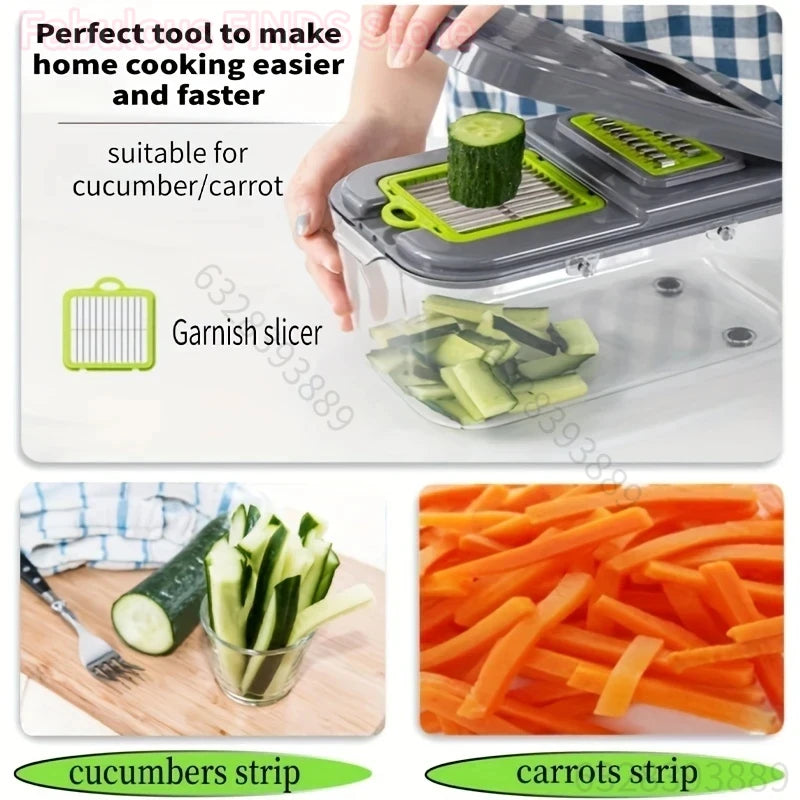 22 In1 Kitchen Vegetable Chopper Multifunctional