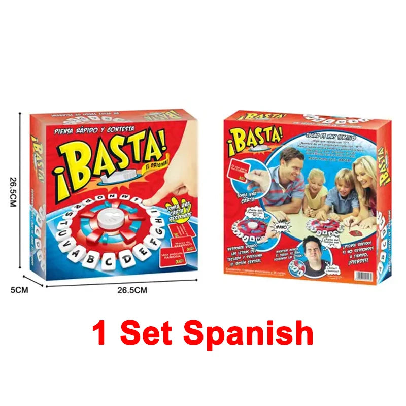 Spanish Basta Game Fast-paced Family Gathering