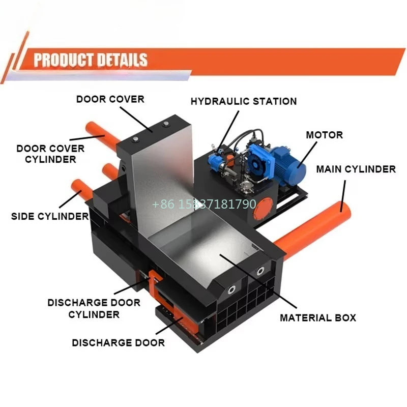 Hot Sale Hydraulic Baler Scrap Metal Packaging Machine Scrap Metal Packing Hydraulic Automatic Paper Metal Balers Machine Price