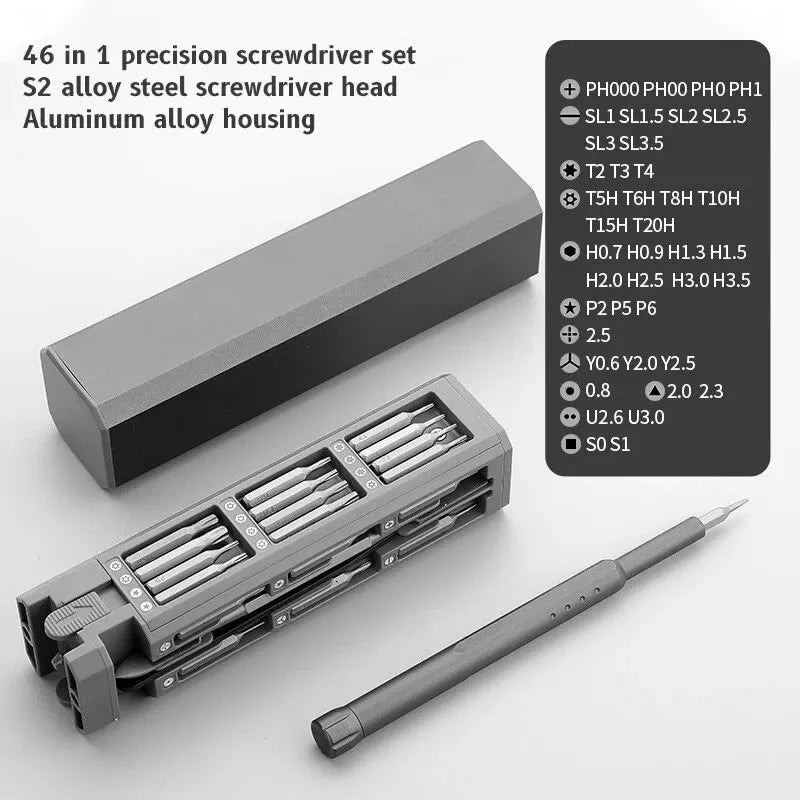 46 in 1 Precision Screwdriver Set Multifunctional Hand Repair Tool