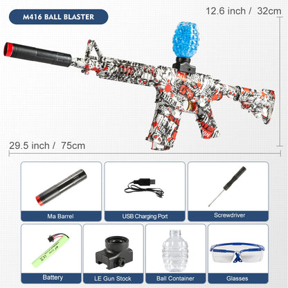 M416 Electric Blaster Gun Set, High Precision Shooting Toy