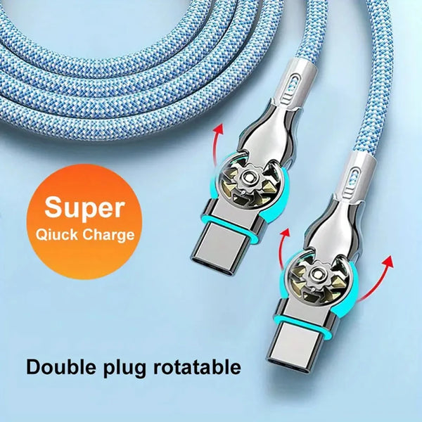 Charging Cable 180 Degree Elbow Rotation USB A