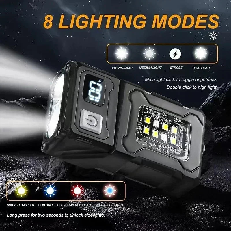 2/1Pcs Portable Flashlight Super Bright MINI USB Rechargeable