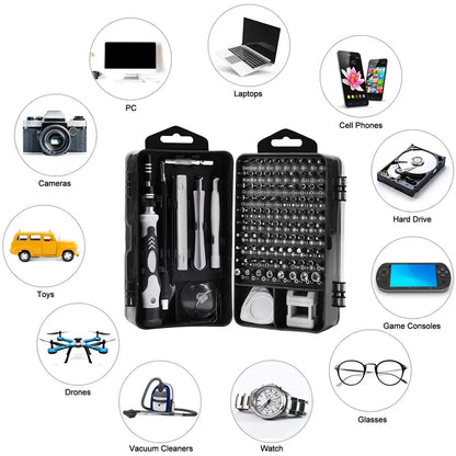 115 in 1 Precision Screwdriver Set Professional Multi-Function Repair Tool