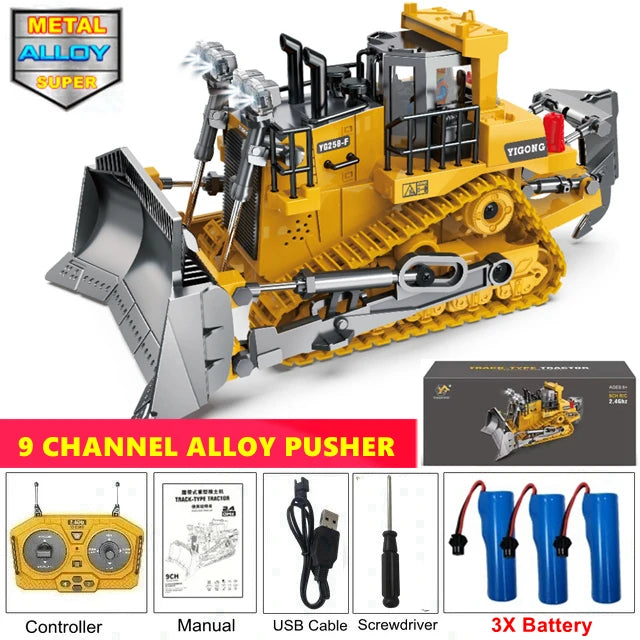 4WD Remote Control Excavator 4x4 Alloy Dump