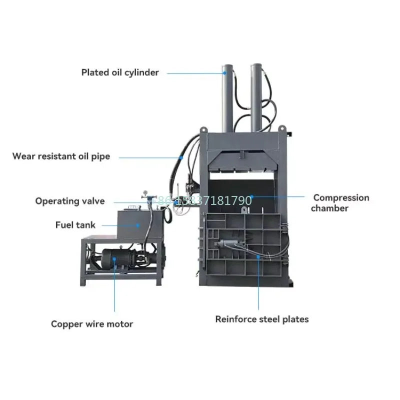 Hydraulic Baler 30-460t New Hydraulic Scrap Metal Baler Compactor Bailing Machine Cans Baler Scrap Metal Baling Equipment Price