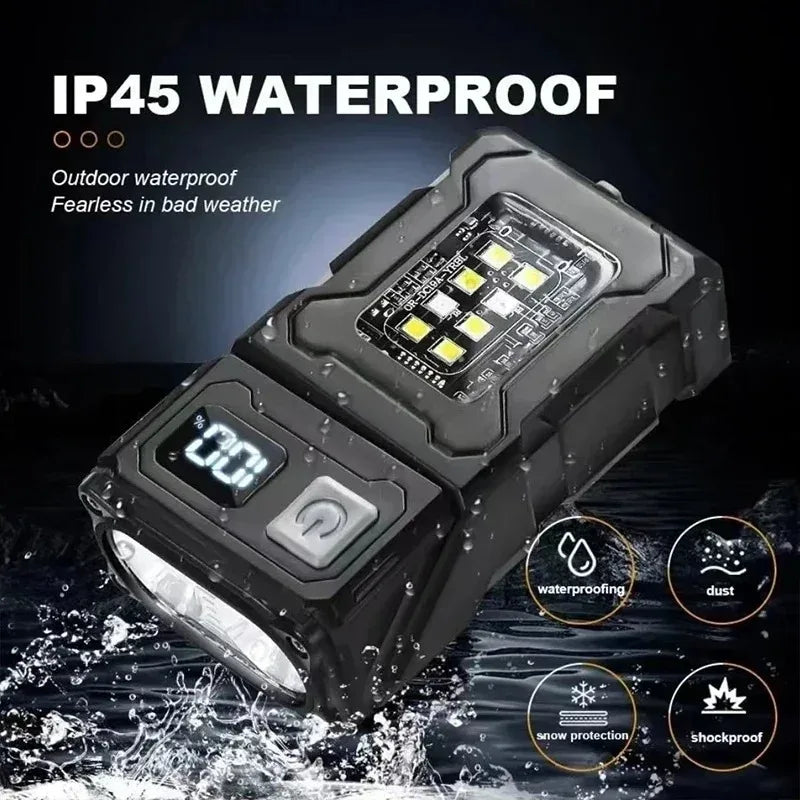 Tactical Portable Work Light EDC Tool Mini LED Outdoor Camping Hiking