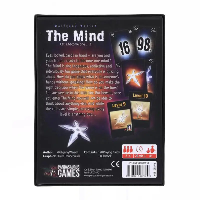 The Mind Card Game Puzzle Board Game
