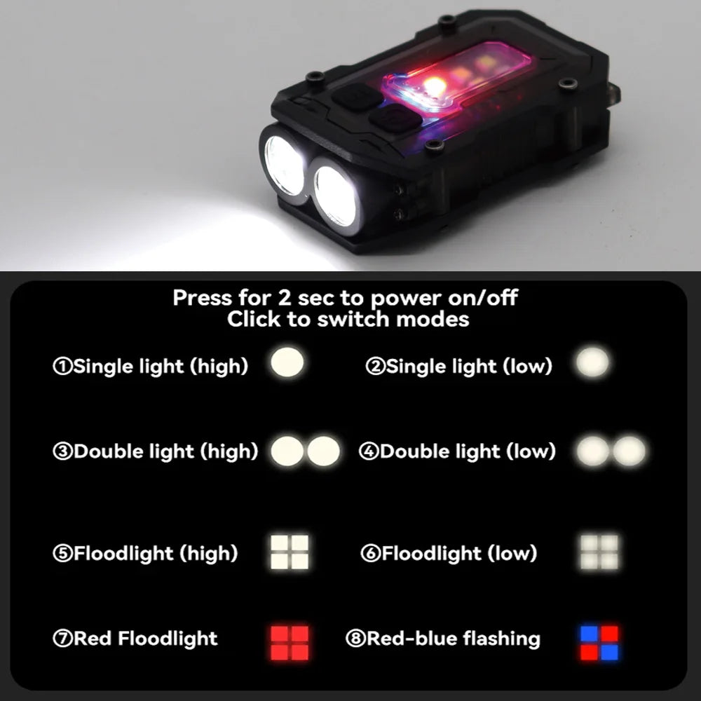 Tactical Flashlight EDC Portable Mini Light
