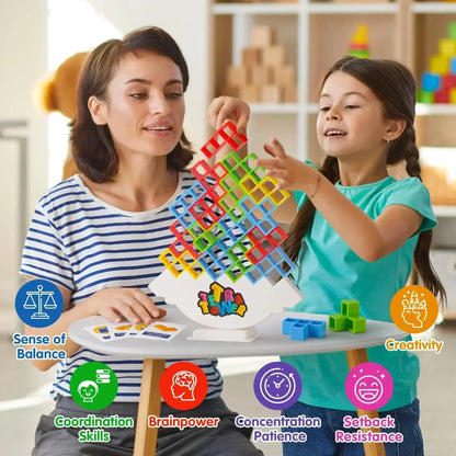 Puzzles Tetra Tower Fun Balance Board Game