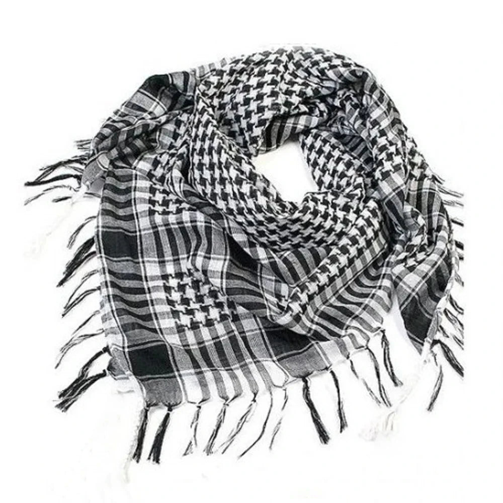 Kufia Hijab Scarf for Men and Women Arab Desert Headscarf