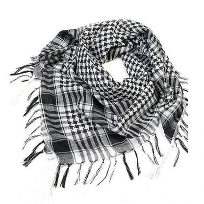 Kufia Hijab Scarf for Men and Women Arab Desert Headscarf
