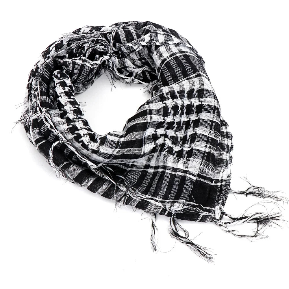Kufia Hijab Scarf for Men and Women Arab Desert Headscarf