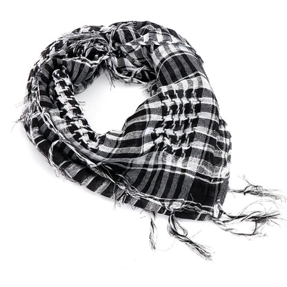 Kufia Hijab Scarf for Men and Women Arab Desert Headscarf