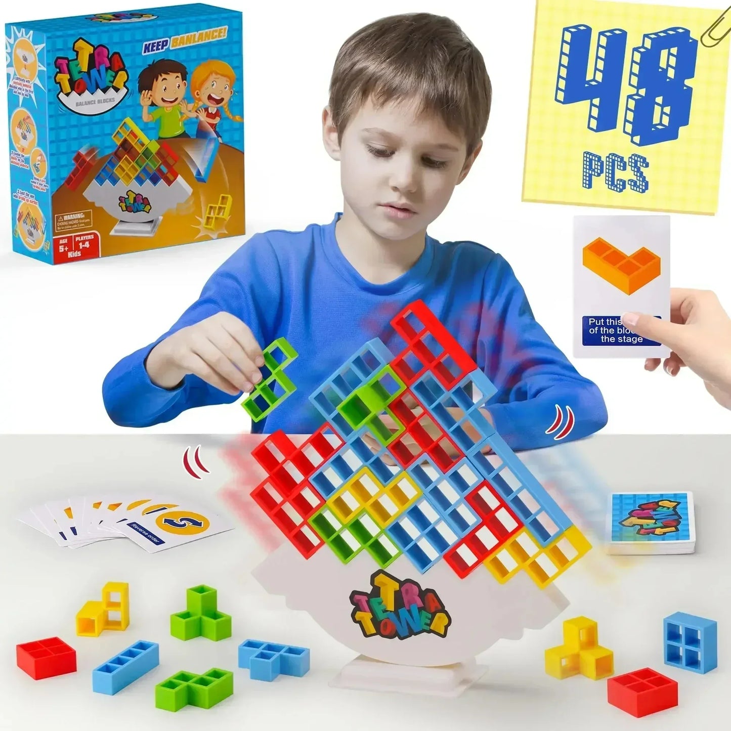 Puzzles Tetra Tower Fun Balance Board Game