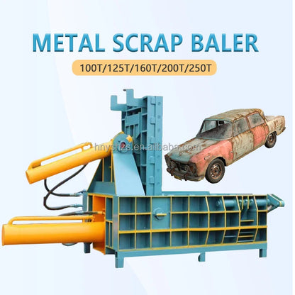 Hydraulic Scrap Metal Baler 200T Iron Balers Presses Metal Briquetting Making Machine