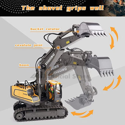 4WD Remote Control Excavator 4x4 Alloy Dump