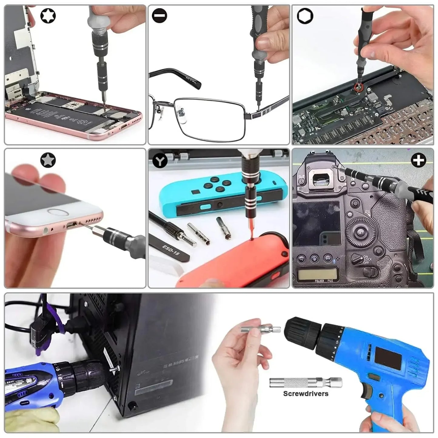 115 in 1 Precision Screwdriver Set Professional Multi-Function Repair Tool