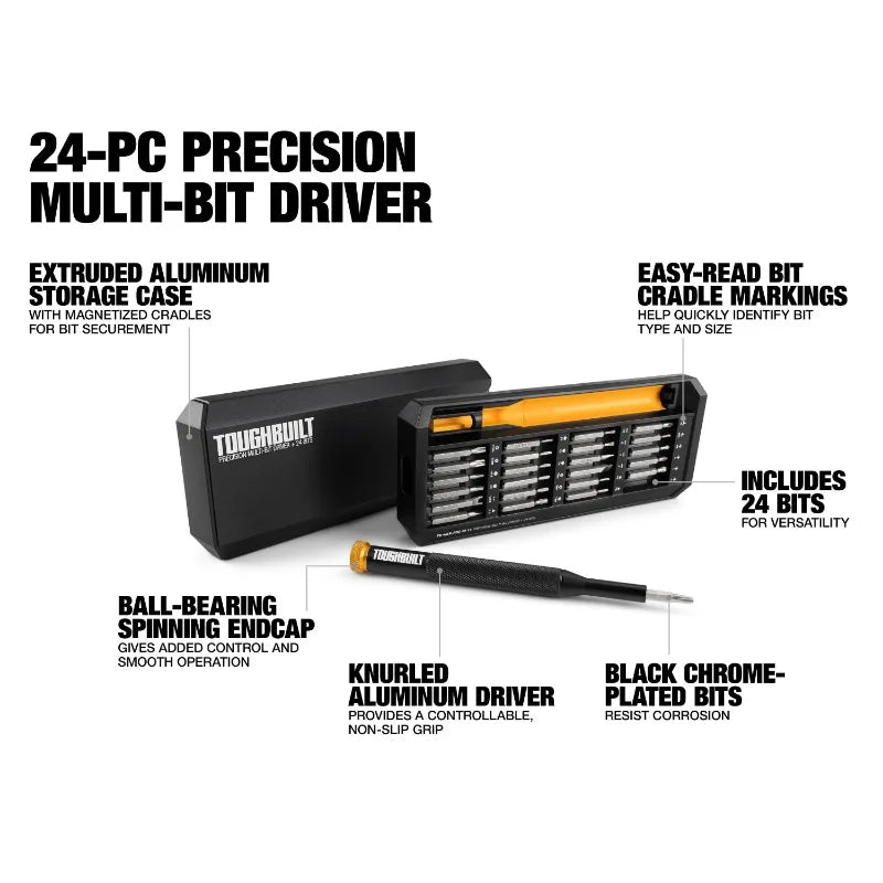 ToughBuilt TB-H5S-PRE-M-11 24-Bit Precision Multi-Bit Driver