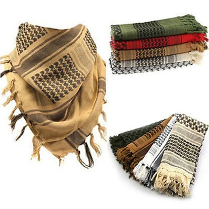 Kufia Hijab Scarf for Men and Women Arab Desert Headscarf