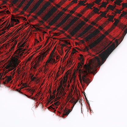 Kufia Hijab Scarf for Men and Women Arab Desert Headscarf