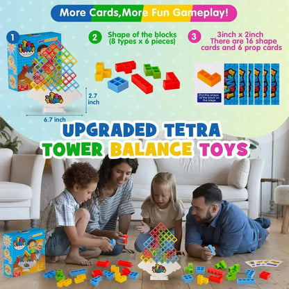 Puzzles Tetra Tower Fun Balance Board Game