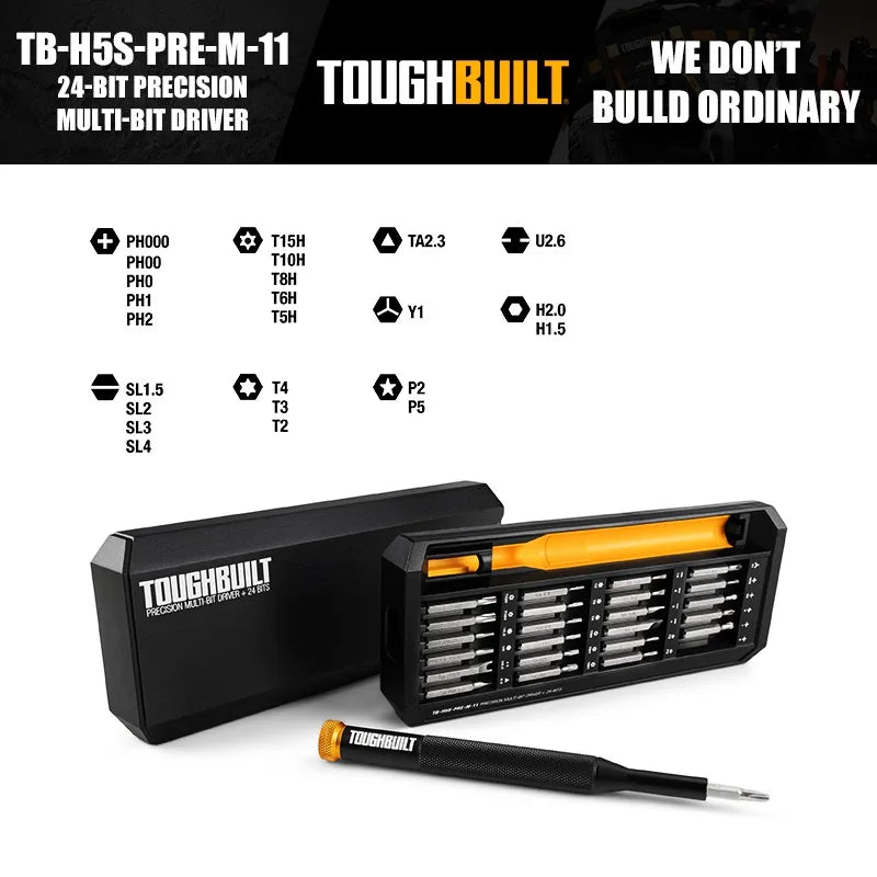 ToughBuilt TB-H5S-PRE-M-11 24-Bit Precision Multi-Bit Driver