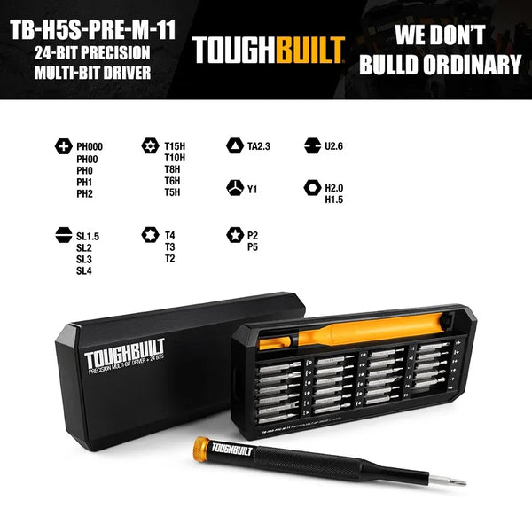 ToughBuilt TB-H5S-PRE-M-11 24-Bit Precision Multi-Bit Driver