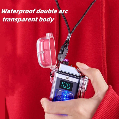 Waterproof Double Arc Pulse Electric Touch Sensing Lighter