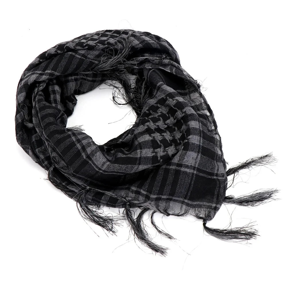 Kufia Hijab Scarf for Men and Women Arab Desert Headscarf