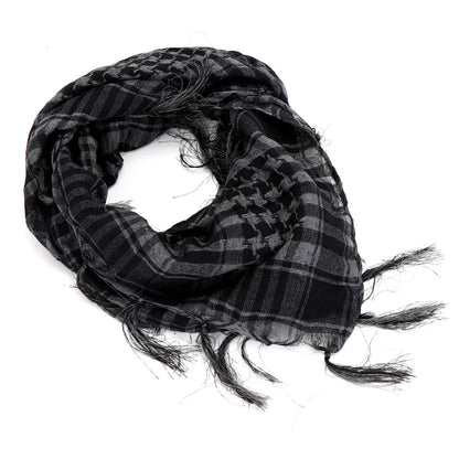 Kufia Hijab Scarf for Men and Women Arab Desert Headscarf