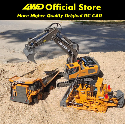 4WD Remote Control Excavator 4x4 Alloy Dump