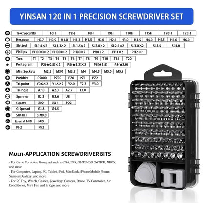 115 in 1 Precision Screwdriver Set Professional Multi-Function Repair Tool