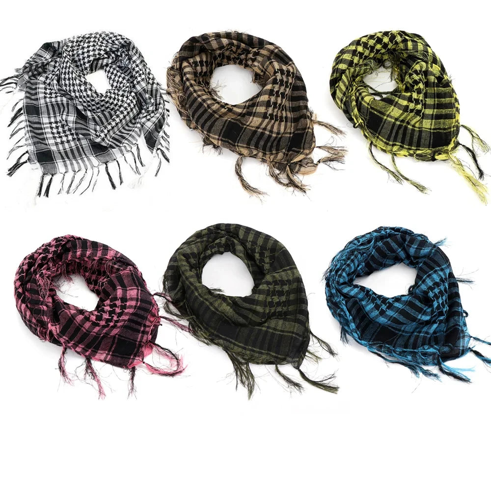 Kufia Hijab Scarf for Men and Women Arab Desert Headscarf