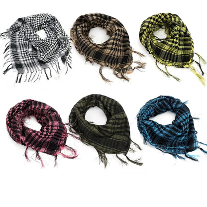 Kufia Hijab Scarf for Men and Women Arab Desert Headscarf