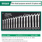 Ultra-thin Open End Wrench Set 6-27mm Ratchet Wrenches Combination
