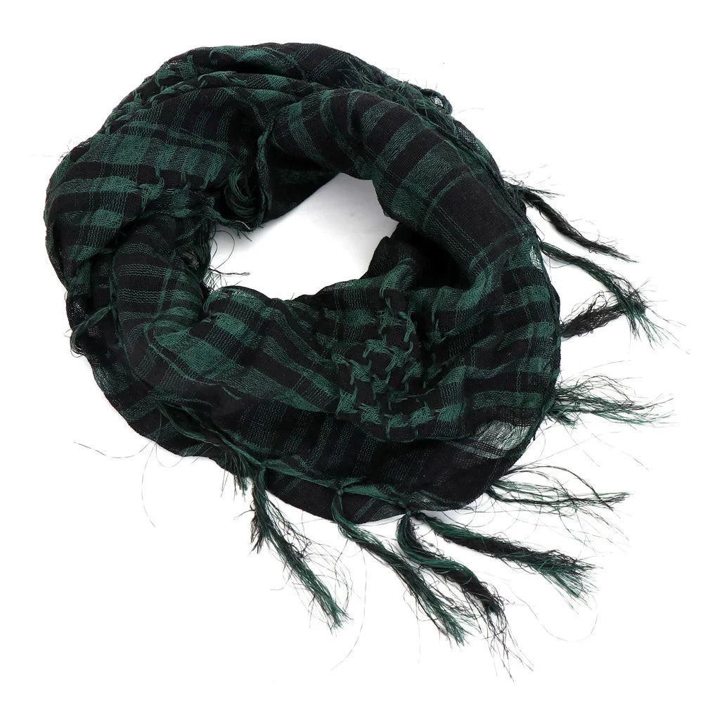 Kufia Hijab Scarf for Men and Women Arab Desert Headscarf